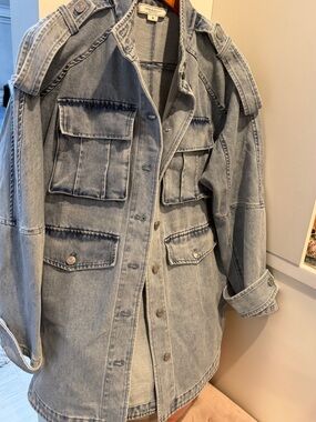 Belle and Bloom Stonewash Denim Overshirt